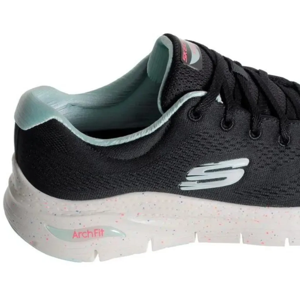 Zapatilla Skechers Dama ARCH FIT Freckle Me - 149566 NEGRO + Medias!